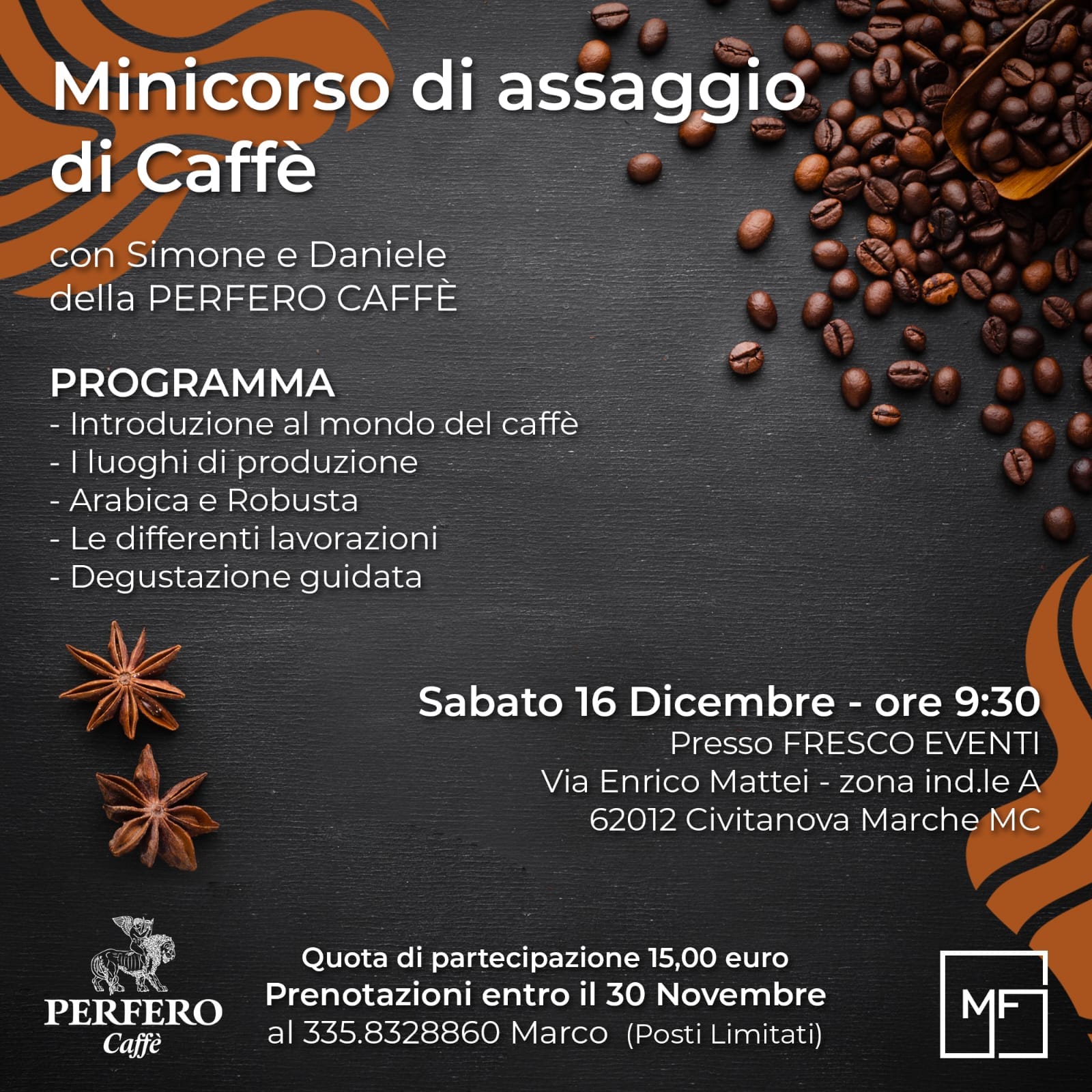 corso assaggio caffe perfero